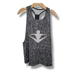 Innovative Spiritwear Women’s Sequin Embellished POWER Tank Top Gray Black Small